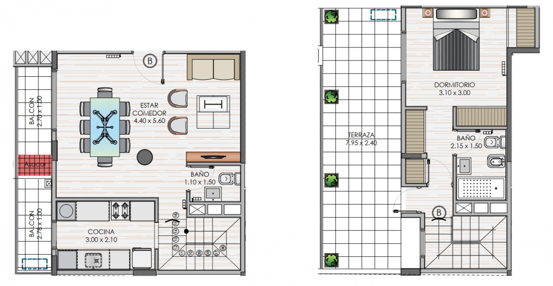 VENDO DUPLEX PREMIUM 1 DORM. B° NUEVA CORDOBA. EQUIPADO!!!