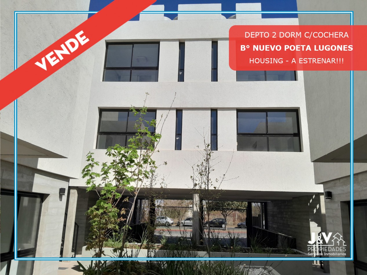 VENDO DEPARTAMENTO 2 DORM. C/COCHERA HOUSING DISTRITO VEINTE B° NUEVO POETA LUGONES. PROXIMO A ESCRITURAR!!!