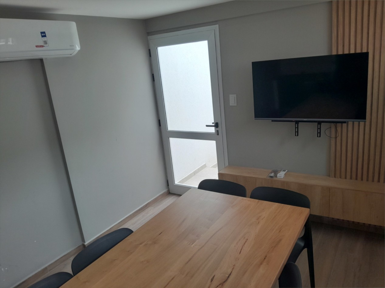 VENDO DEPARTAMENTO 2 DORM. A ESTRENAR EN PLANTA BAJA. B° NUEVA CORDOBA. TOTALMENTE AMOBLADO!!!