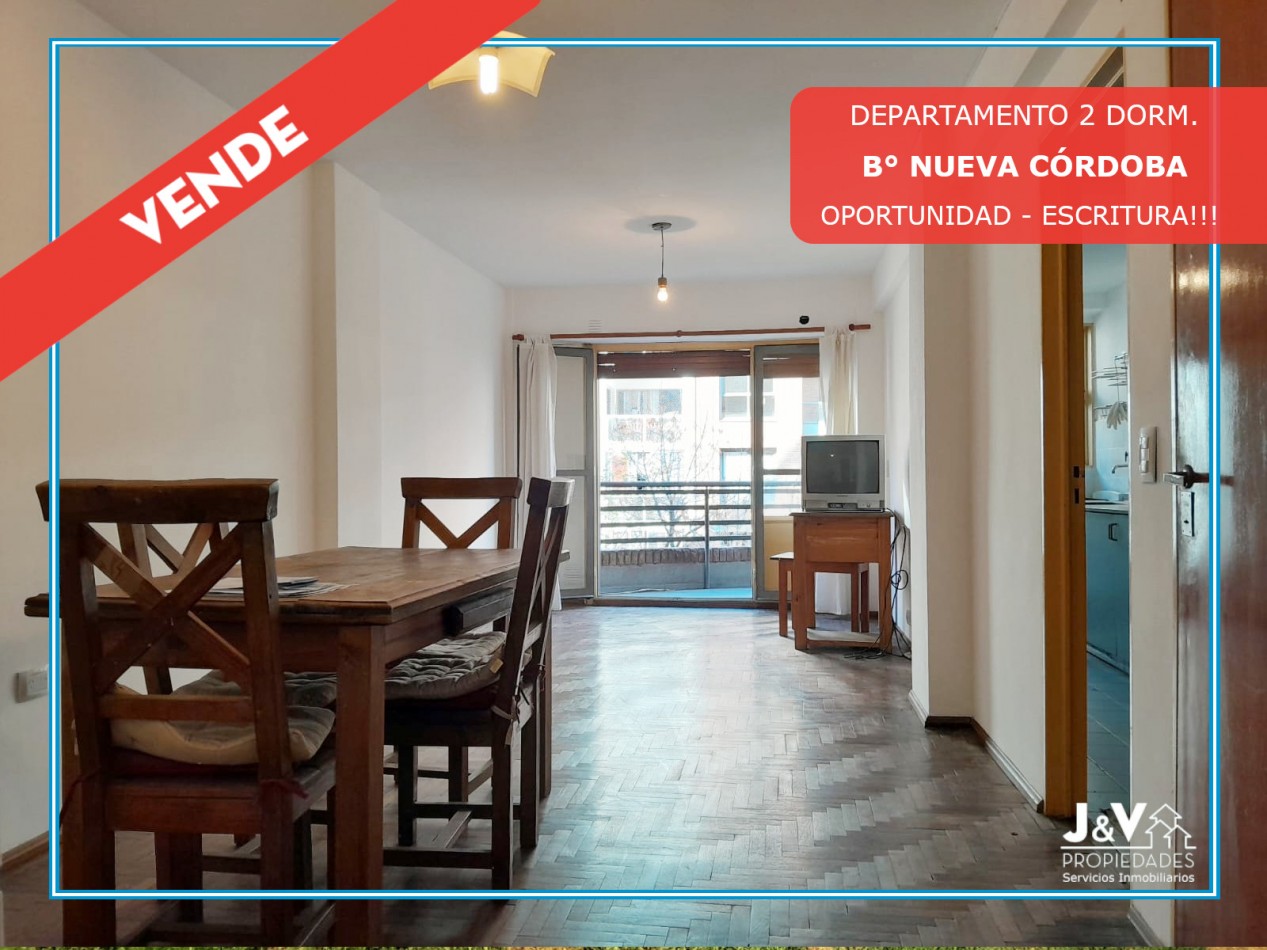 VENDO DEPARTAMENTO 2 DORM. C/BALCONES. B° NUEVA CORDOBA