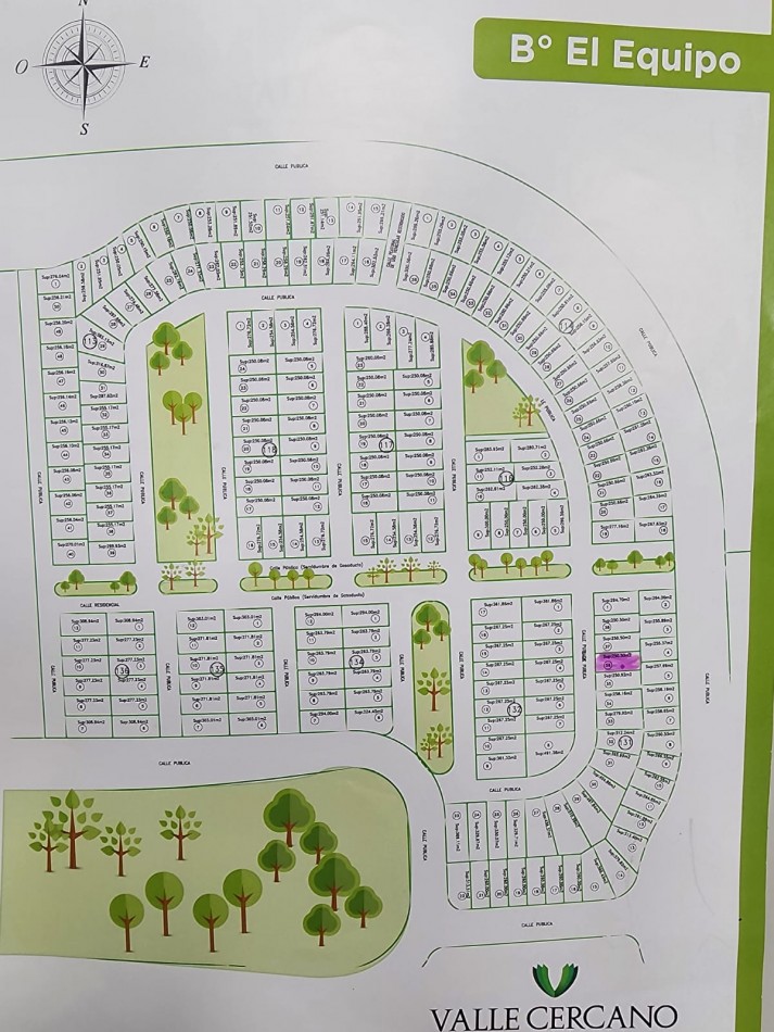  Lote en venta. Valle Cercano. 250 m2 .Listo p/Escriturar!!!