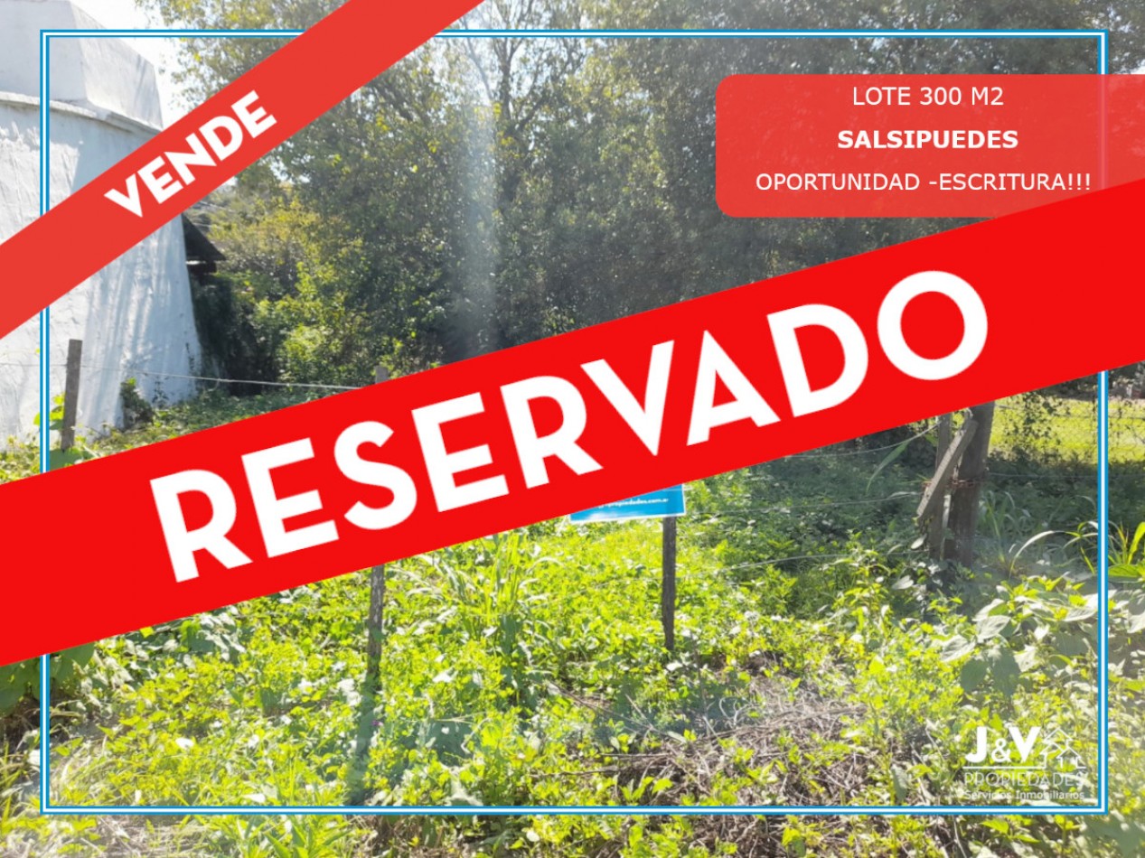 TERRENO EN VENTA 300 m. SALSIPUEDES. C/ESCRITURA
