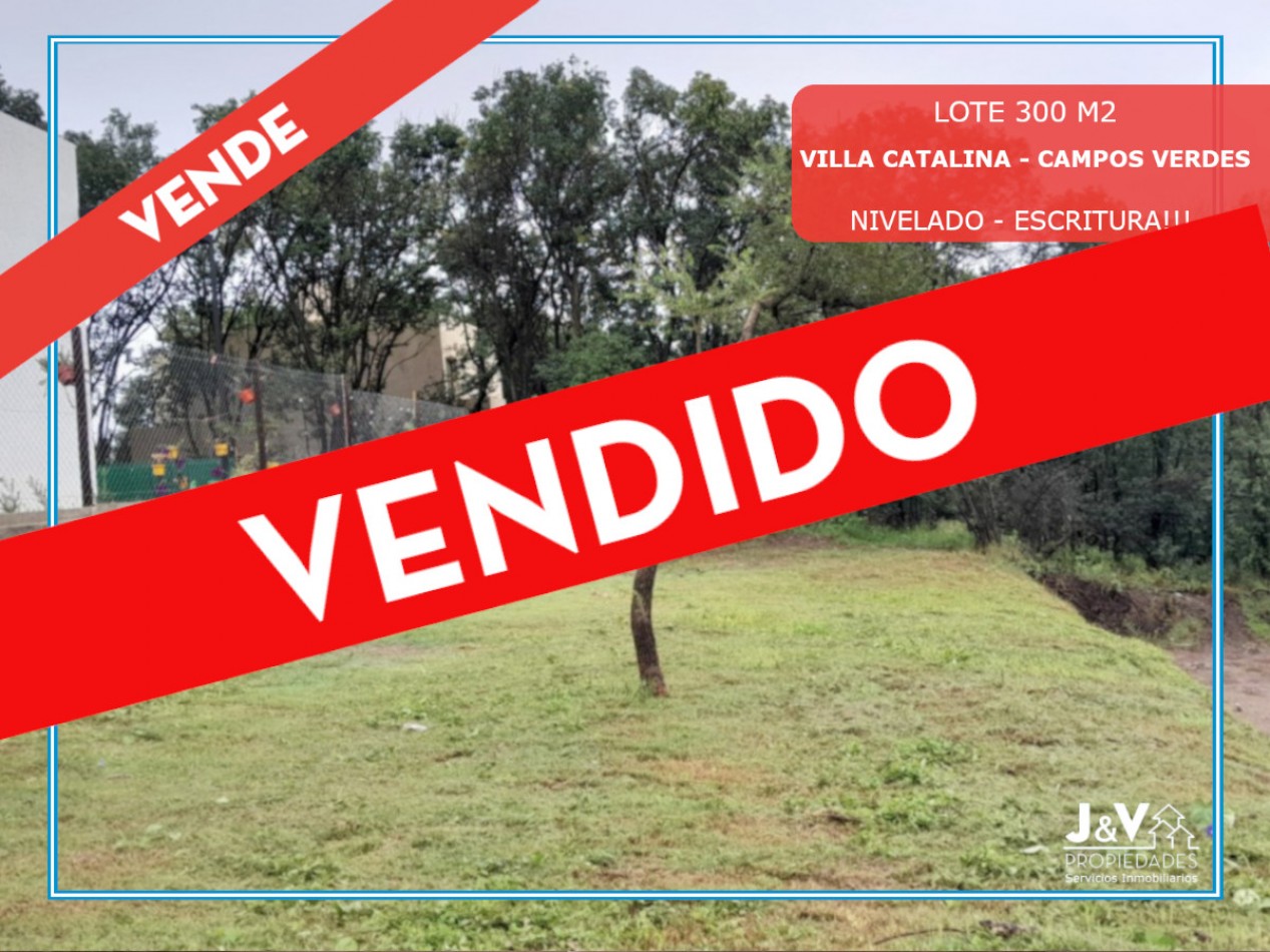 TERRENO EN VENTA 300M. B° VILLA CATALINA-RIO CEBALLOS C/ESCRITURA