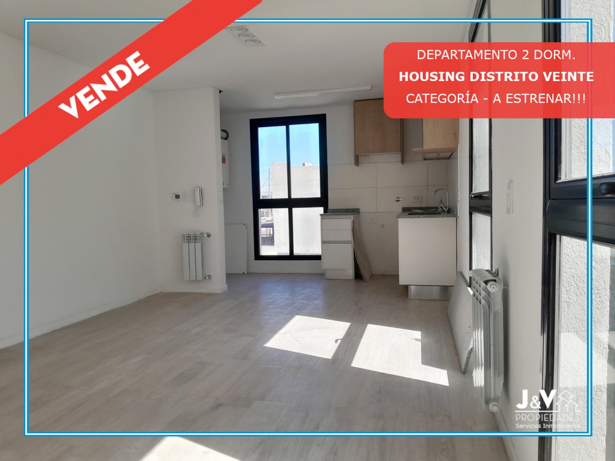 VENDO DEPARTAMENTO 2 DORM. HOUSING DISTRITO VEINTE B° NUEVO POETA LUGONES. PROXIMO A ESCRITURAR!!!