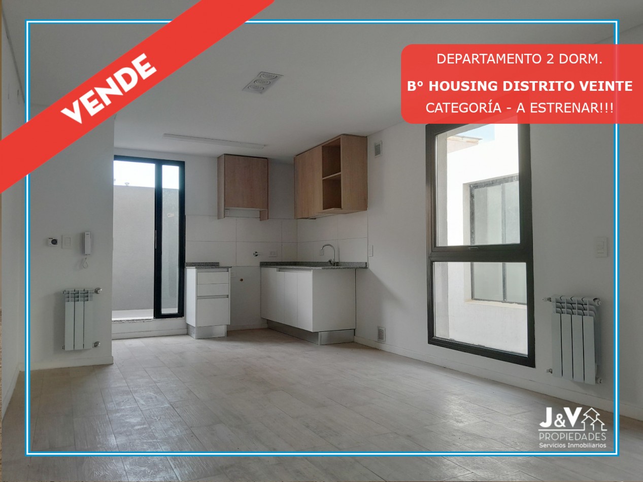 VENDO DEPARTAMENTO 2 DORM. HOUSING DISTRITO VEINTE B° NUEVO POETA LUGONES. PROXIMO A ESCRITURAR!!!