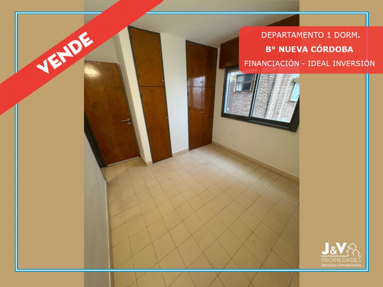 VENDO DEPTO 1 DORM. B° NUEVA CORDOBA - FINANCIACION