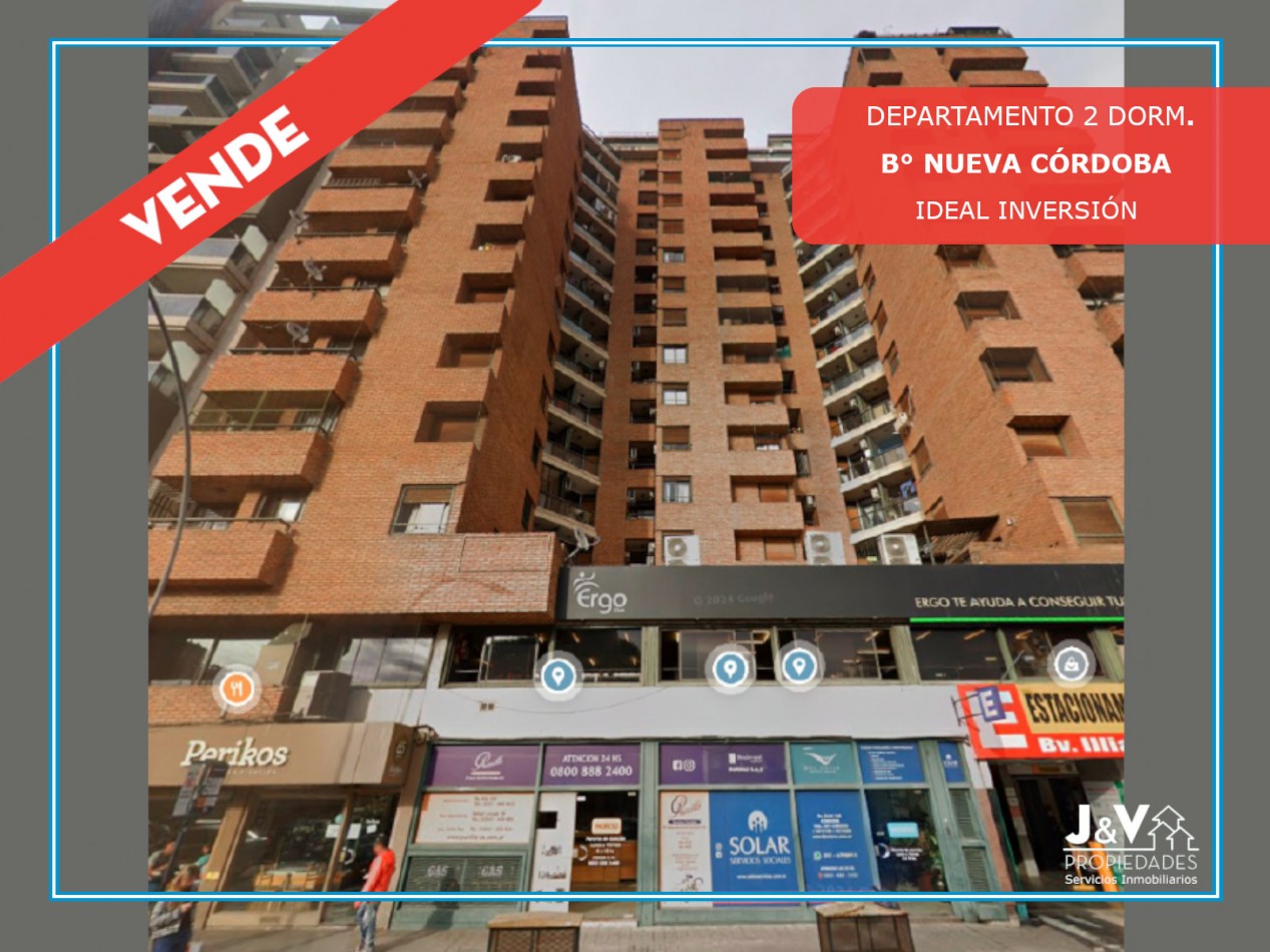 VENDO DEPTO 2 DORM. B° NUEVA CORDOBA