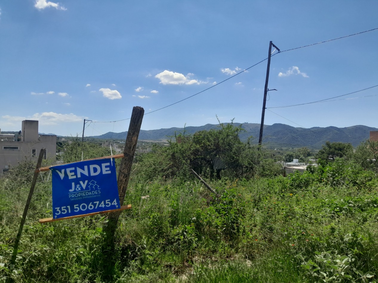 VENDO LOTE 300 M² - VILLA SAN NICOLAS - EXCELENTE VISTA A LAS SIERRAS