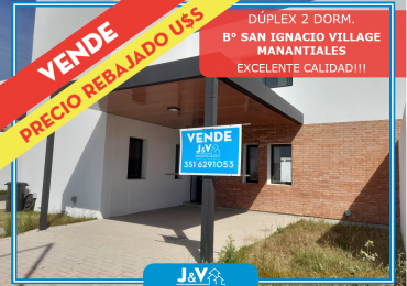 VENDO DUPLEX 2 DORM. B° SAN IGNACIO VILLAGE (MANANTIALES)