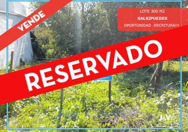 TERRENO EN VENTA 300 m. SALSIPUEDES. C/ESCRITURA