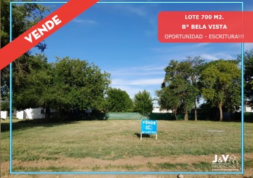 VENTA DE LOTE 700 m² EN BELA VISTA - RIO CEBALLOS