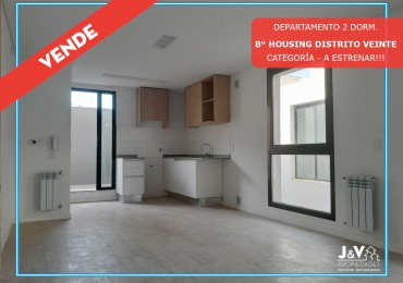 VENDO DEPARTAMENTO 2 DORM. HOUSING DISTRITO VEINTE B° NUEVO POETA LUGONES. PROXIMO A ESCRITURAR!!!