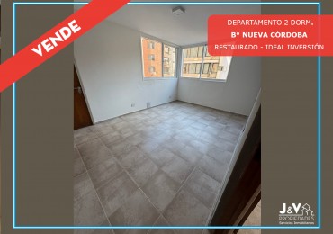 VENDO DEPARTAMENTO 2 DORMITORIOS RESTAURADO - B° NUEVA CORDOBA