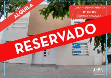 ALQUILO CASA + DEPARTAMENTO B° COFICO. RESERVADO!!!