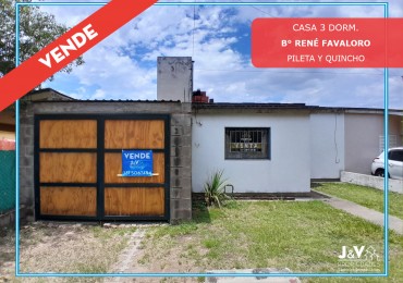 VENTA - Casa 3 Dormitorios con Pileta y Quincho | B° Rene Favaloro