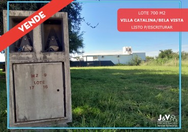 VENDO LOTE 700 m² - BELA VISTA/VILLA CATALINA