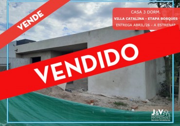 Casa 3 Dormitorios a Estrenar - Excelente Calidad - Escritura. Villa Catalina