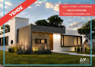Vendo casa de 3 dormitorios a estrenar en Villa Catalina.
