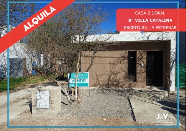VENDO CASA 2 DORM. B° VILLA CATALINA. A ESTRENAR.