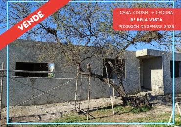 VENDO CASA 3 DORM. + OFICINA A ESTRENAR B° BELA VISTA. 