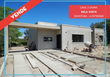 VENDO CASA 3 DORM. A ESTRENAR B° BELA VISTA