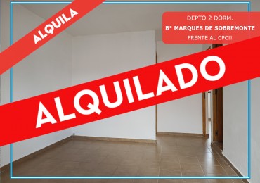 ALQUILO DPTO 2 DORM. FRENTE AL CPC MONSEÑOR PABLO CABRERA - ALQUILADO!!!