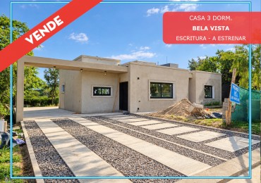 VENDO CASA 3 DORM. A ESTRENAR B° BELA VISTA
